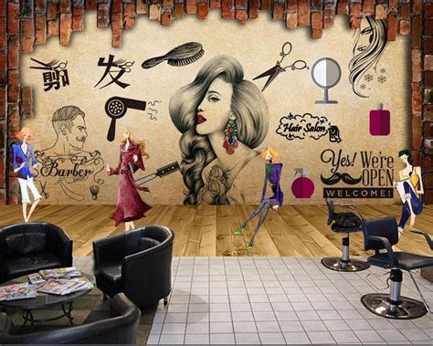 beauty salon wallpaper design